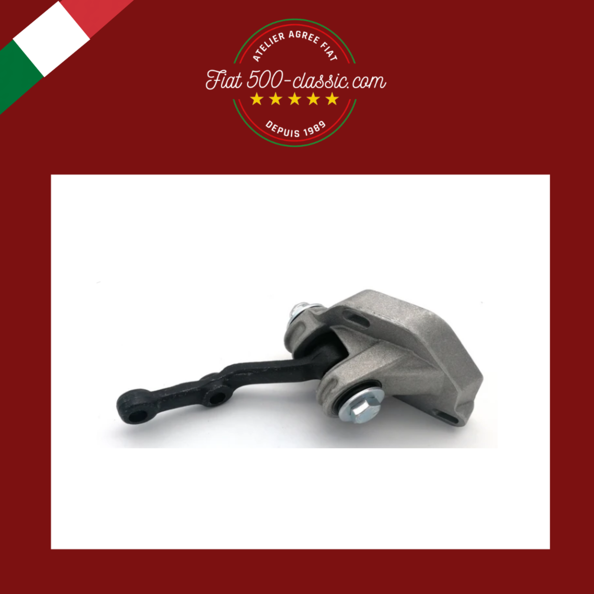 SUPPORT DE RENVOI DE DIRECTION COMPLET FIAT 500 D (À PARTIR DU CHÂSSIS 575439) F L R GIARD