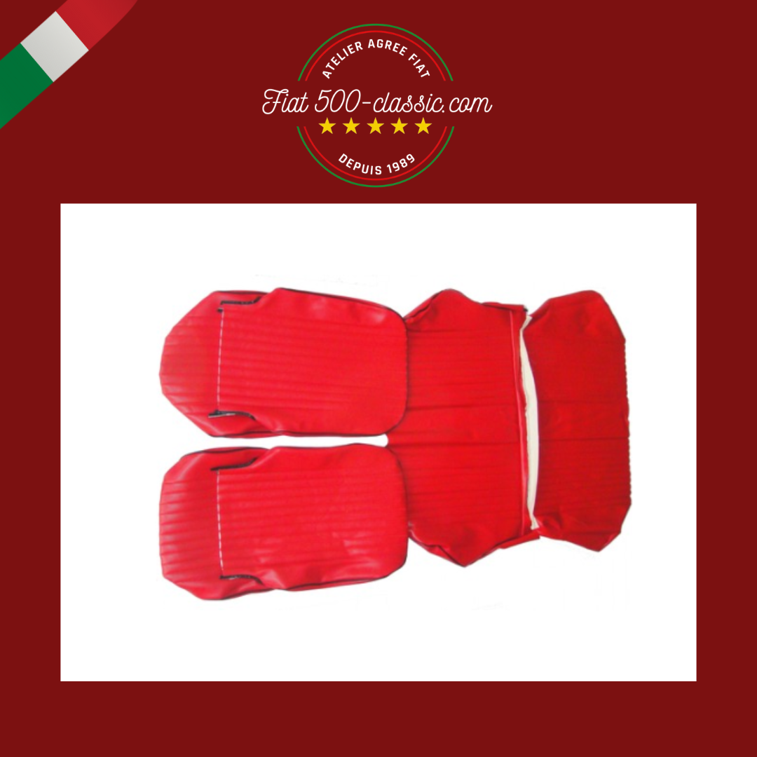 KIT HOUSSES ROUGES FIAT 500 L HAUTE QUALITÉ VIPLA