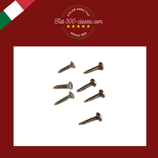 KIT VIS DE FIXATION GRILLE AÉRATION AU-DESSUS CAPOT ARRIÈRE FIAT 500 F L R