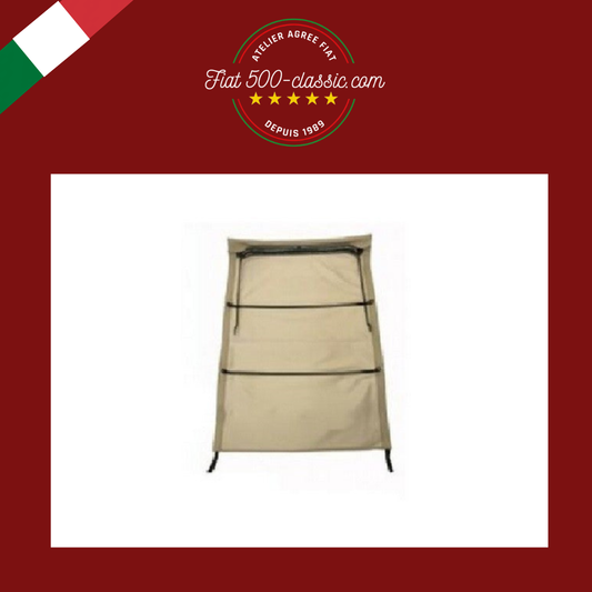 CAPOTE BEIGE SABLE COMPLÈTE AVEC CHÂSSIS FIAT 500 GIARDINIERA