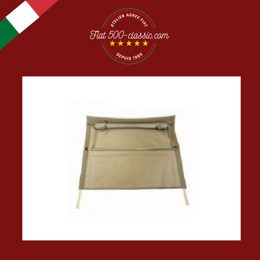 CAPOTE BEIGE SABLE COMPLÈTE AVEC CHÂSSIS FIAT 500 D COURTE