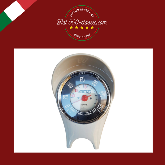 TABLEAU DE BORD COMPTEUR KILOMÉTRIQUE RESTAURÉ FIAT 500 F