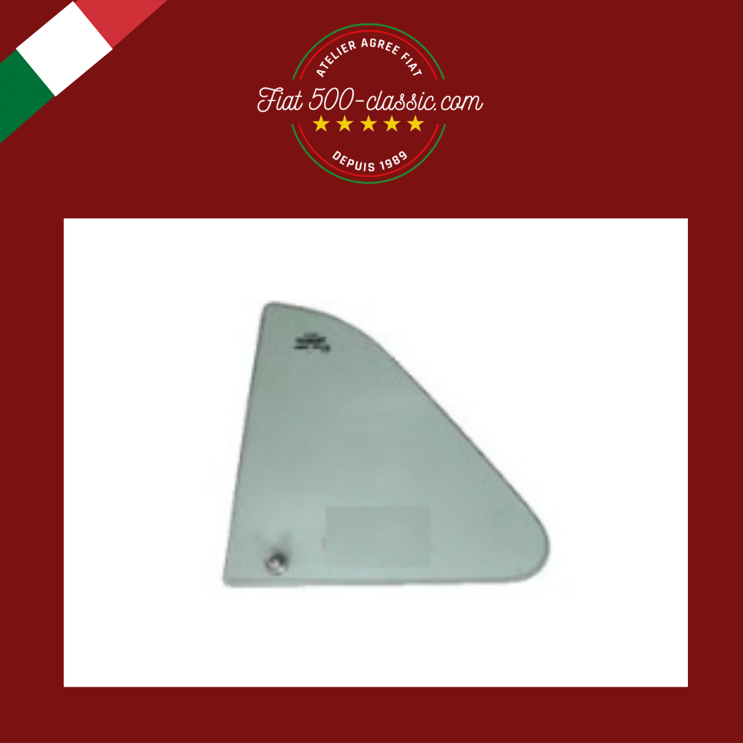 VERRE DÉFLECTEUR VERT AVEC AXE GAUCHE FIAT 500 F L R GIARDINIERA