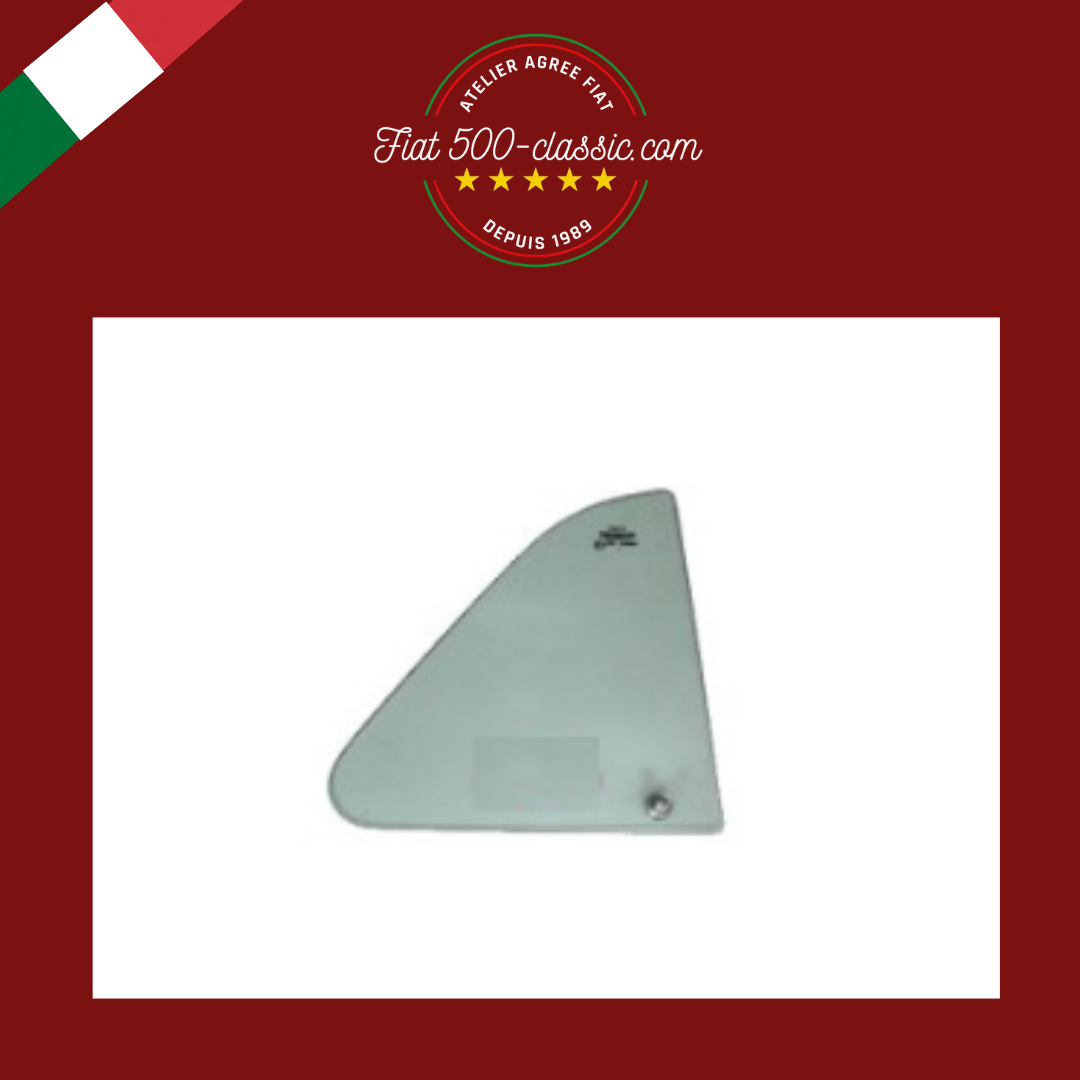 VERRE DÉFLECTEUR VERT AVEC AXE DROIT FIAT 500 F L R GIARDINIERA