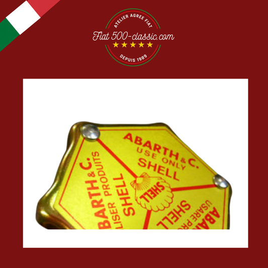 BOUCHON HUILE ABARTH SHELL COUVERCLE POUSSOIRS FIAT 500