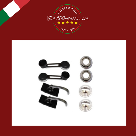 KIT POIGNÉES INTÉRIEURES CHROMÉES HAUTE QUALITÉ FIAT 500 L