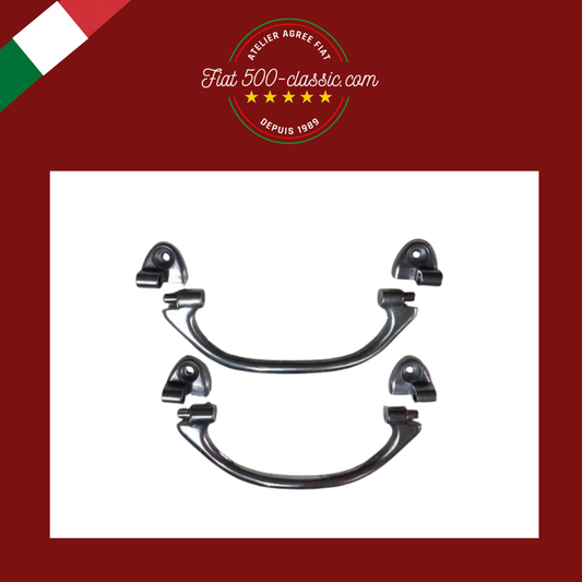 PAIRE POIGNÉES INTÉRIEURES TIRE-PORTE ALUMINIUM HAUTE QUALITÉ FIAT 500