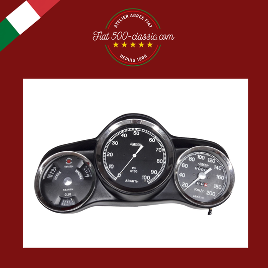 TABLEAU DE BORD SPORTIF FIAT 600 ABARTH INSTRUMENTS JAEGER