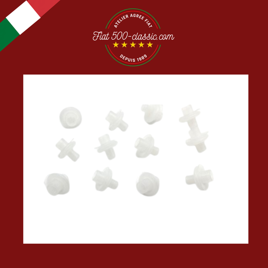 KIT PETITS RESSORTS DE FIXATION MOULURES BAS DE PORTE FIAT 500