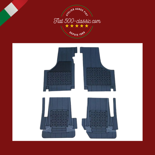 KIT SUR-TAPIS EN CAOUTCHOUC OCRE FIAT 500