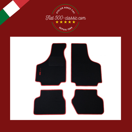 KIT SUR-TAPIS FIAT BORD ROUGE FIAT 500