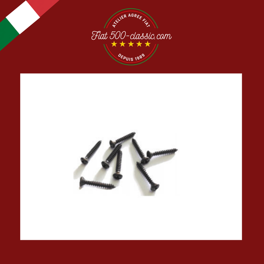 KIT 8 VIS NOIRES FIXATION TÔLE DE SEUIL FIAT 500 L R