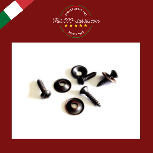 KIT 4 VIS ET SOUS-VIS POUR FIXATION MOQUETTE PRÉFORMÉ FIAT 500