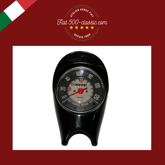 TABLEAU DE BORD COMPTEUR KILOMÉTRIQUE RESTAURÉ FIAT 500 R