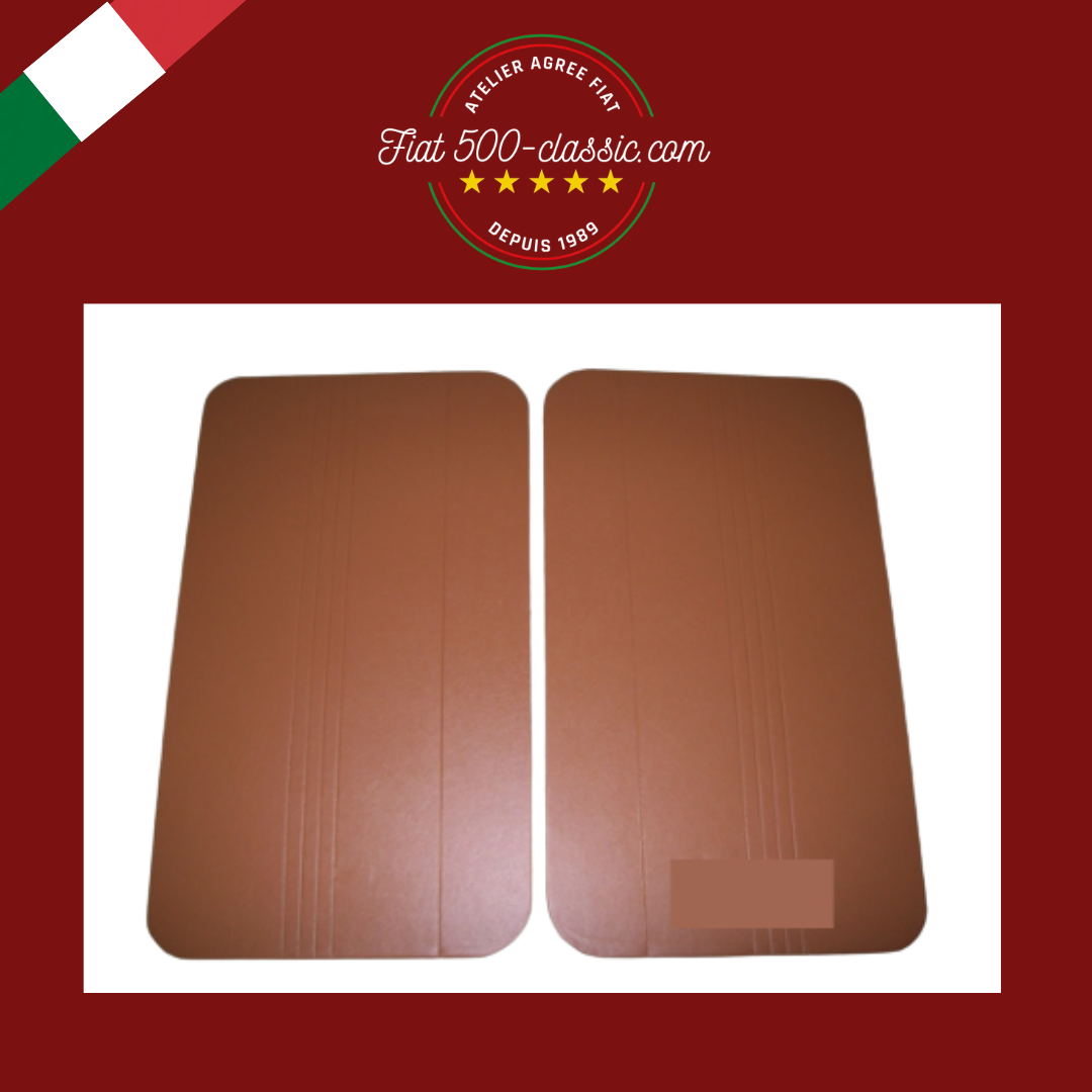 PAIRE PANNEAUX PORTE AVANT FIAT 500 F OCRE HAUTE QUALITÉ