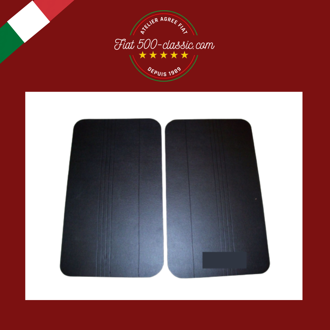 PAIRE PANNEAUX PORTE AVANT FIAT 500 F NOIRS HAUTE QUALITÉ
