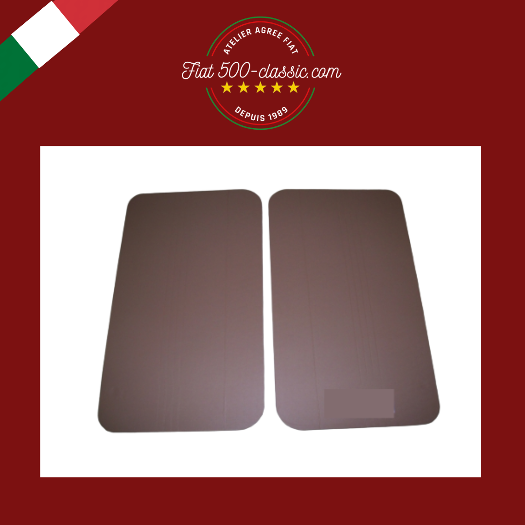 PAIRE PANNEAUX PORTE AVANT FIAT 500 F COULEUR NOISETTE EN VIPLA