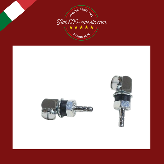 PAIRE GICLEURS CHROMÉS FIAT 500