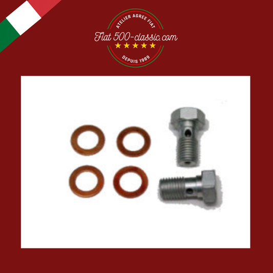 KIT BOULONS RACCORD TUYAU FREINS FIAT 500