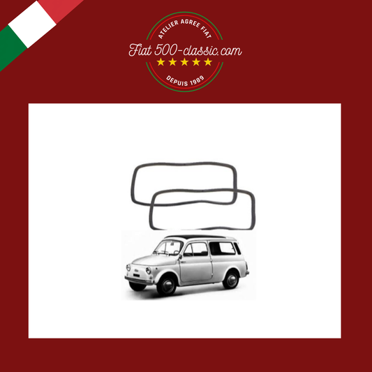 PAIRE JOINTS VITRES FIXES ARRIÈRE FIAT 500 GIARDINIERA