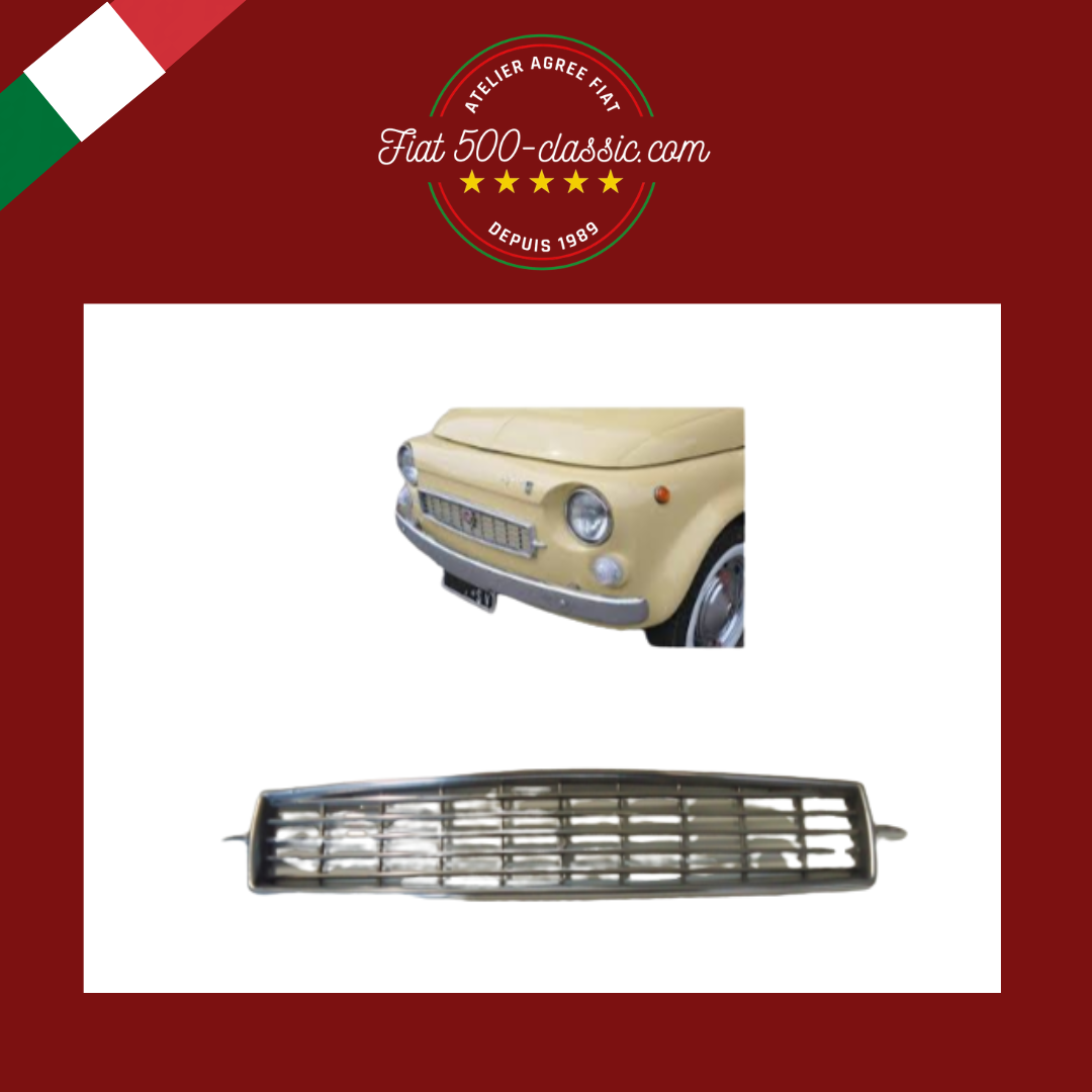GRILLE AVANT EN MÉTAL FIAT 500 FRANCIS LOMBARDI