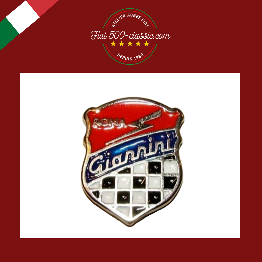 EMBLÈME GIANNINI ÉCUSSON LATÉRAL 2,5 X 2 CM FIAT 500