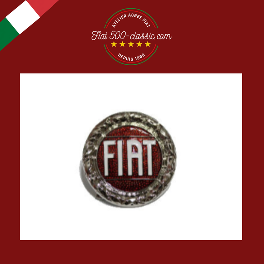 EMBLÈME ÉCUSSON CENTRAL POUR GRILLE AVANT FIAT 500 FRANCIS LOMBARDI