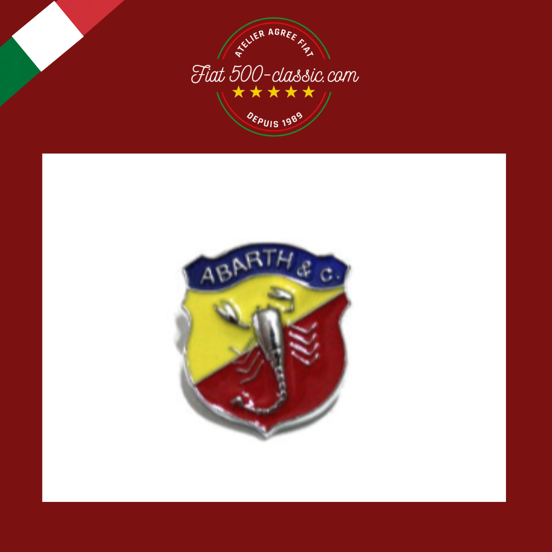 EMBLÈME ABARTH ÉCUSSON 2,9 X 3,4 CM