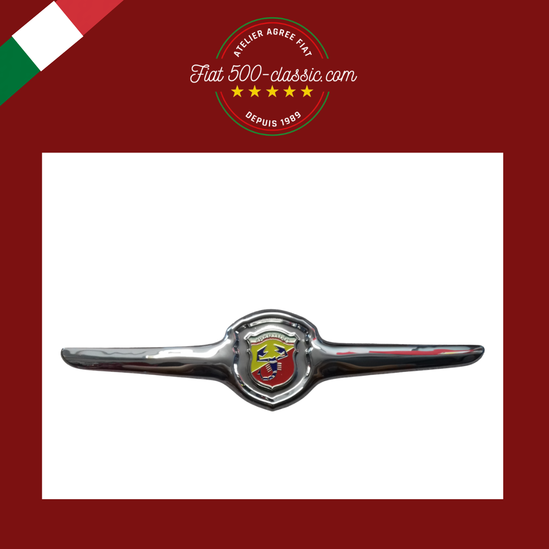 EMBLÈME AVANT ABARTH EN MÉTAL CHROMÉ FERMÉ