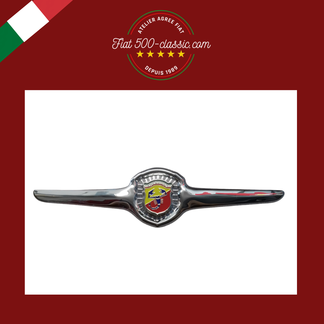 EMBLÈME AVANT ABARTH EN MÉTAL CHROMÉ