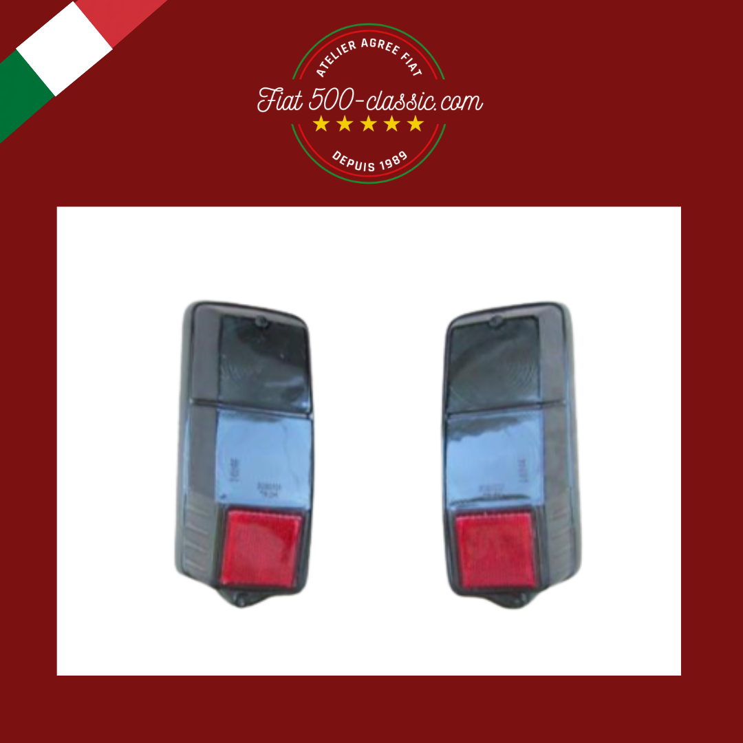 PLASTIQUES FEUX ARRIÈRE FUMÉ FIAT 500 F L R