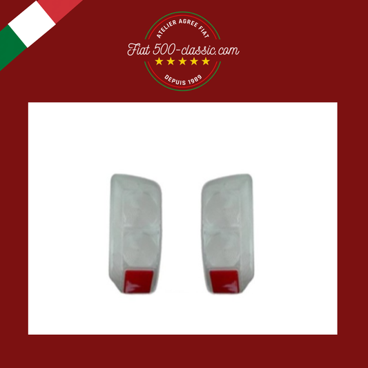 PLASTIQUES FEUX ARRIÈRE BLANCHES FIAT 500 F L R