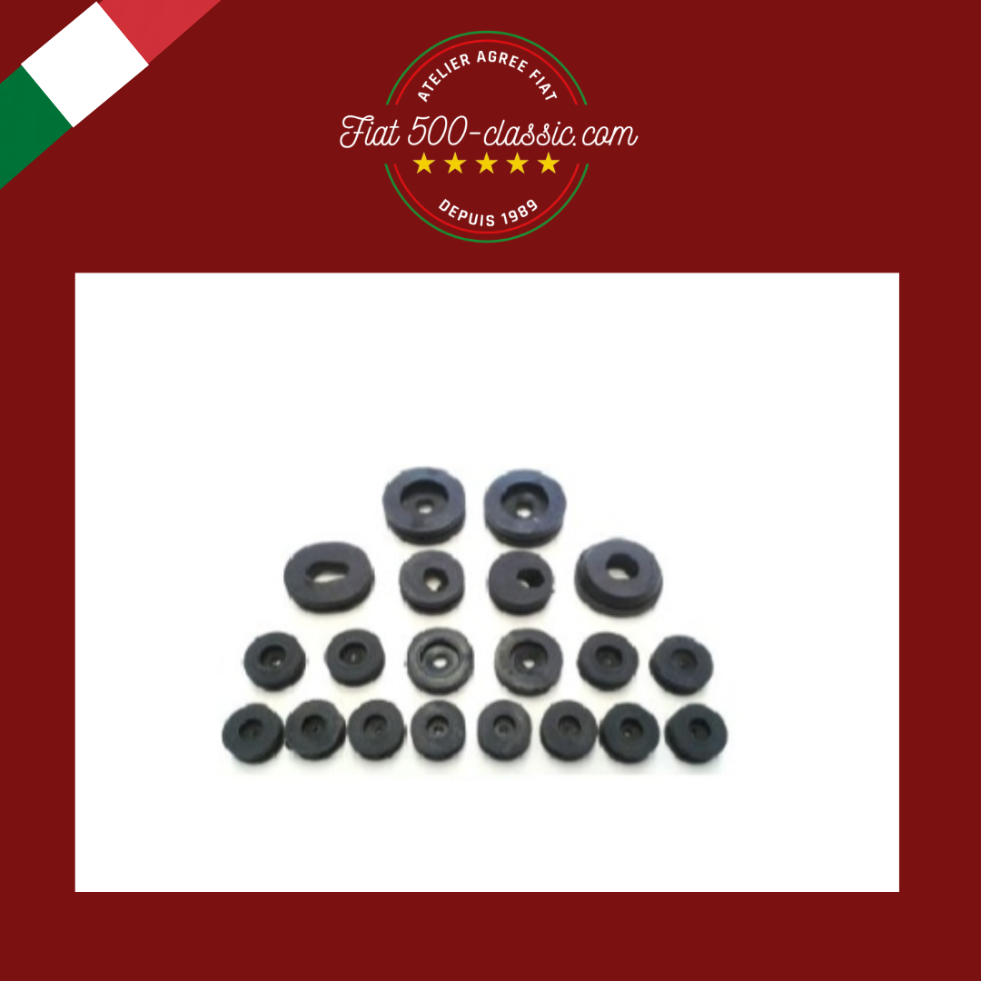 KIT 20 CAOUTCHOUCS PASSE-CÂBLE FIAT 500