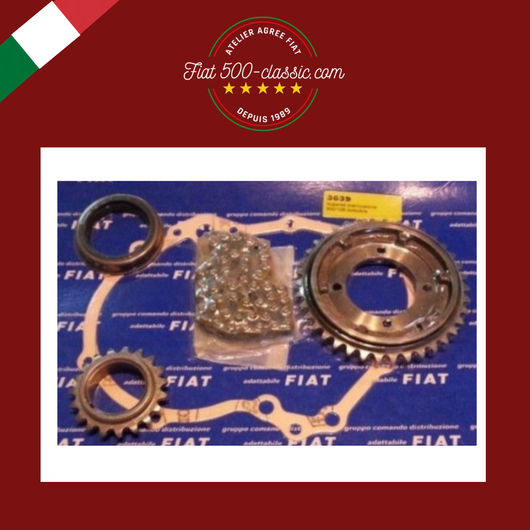 KIT DISTRIBUTION COMPLET AVEC CHAÎNE À ROULEAUX FIAT 500