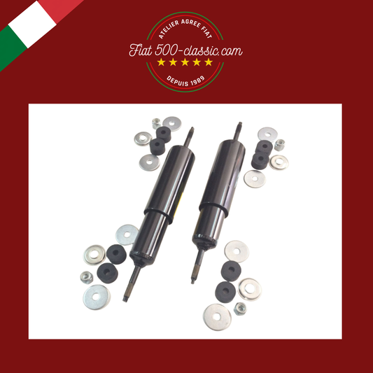 PAIRE AMORTISSEURS AVANT AVEC CAOUTCHOUCS FIAT 500