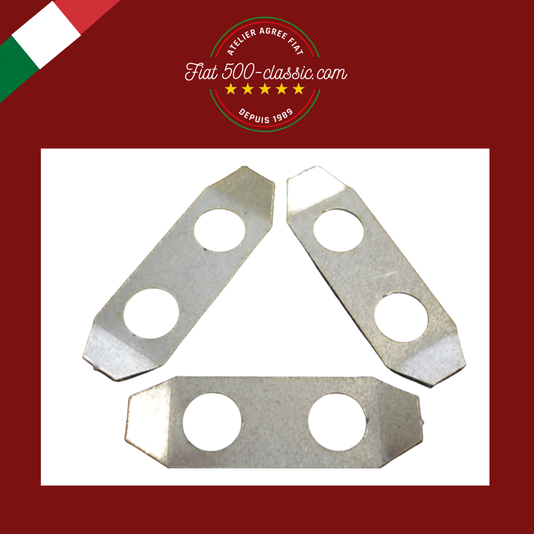 KIT PETITES PLAQUES SÉCURITÉ VOLANT MOTEUR FIAT 500