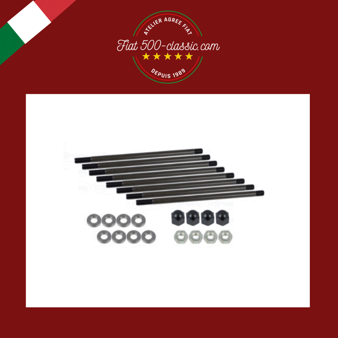KIT COMPLET GOUJONS FIXATION CULASSE ET CYLINDRES FIAT 500 R 126
